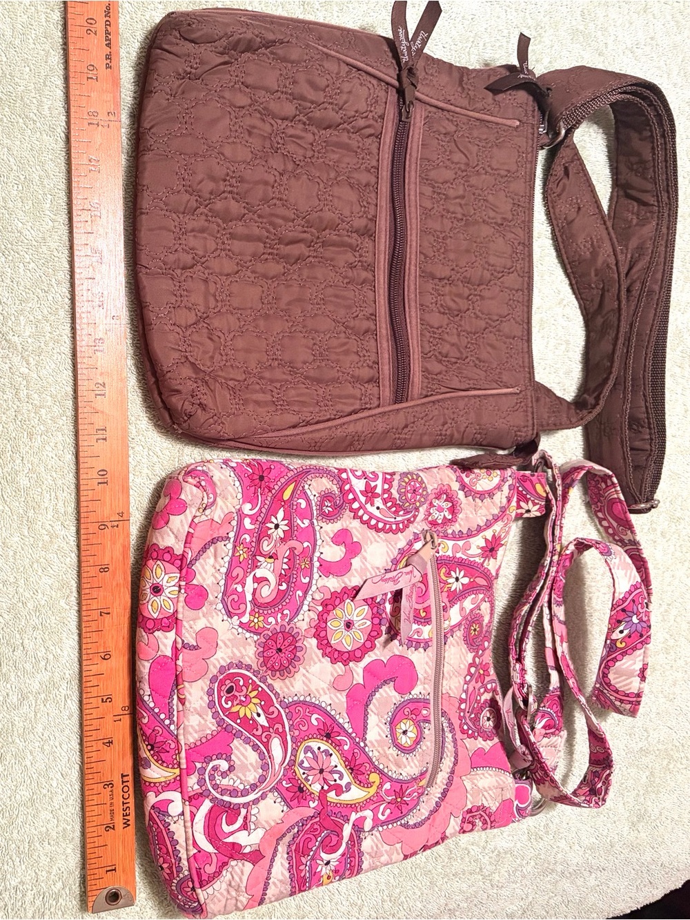 Vera Bradley Crossbody Bag Bundle Set of 2 Quilted Shoulder Bags